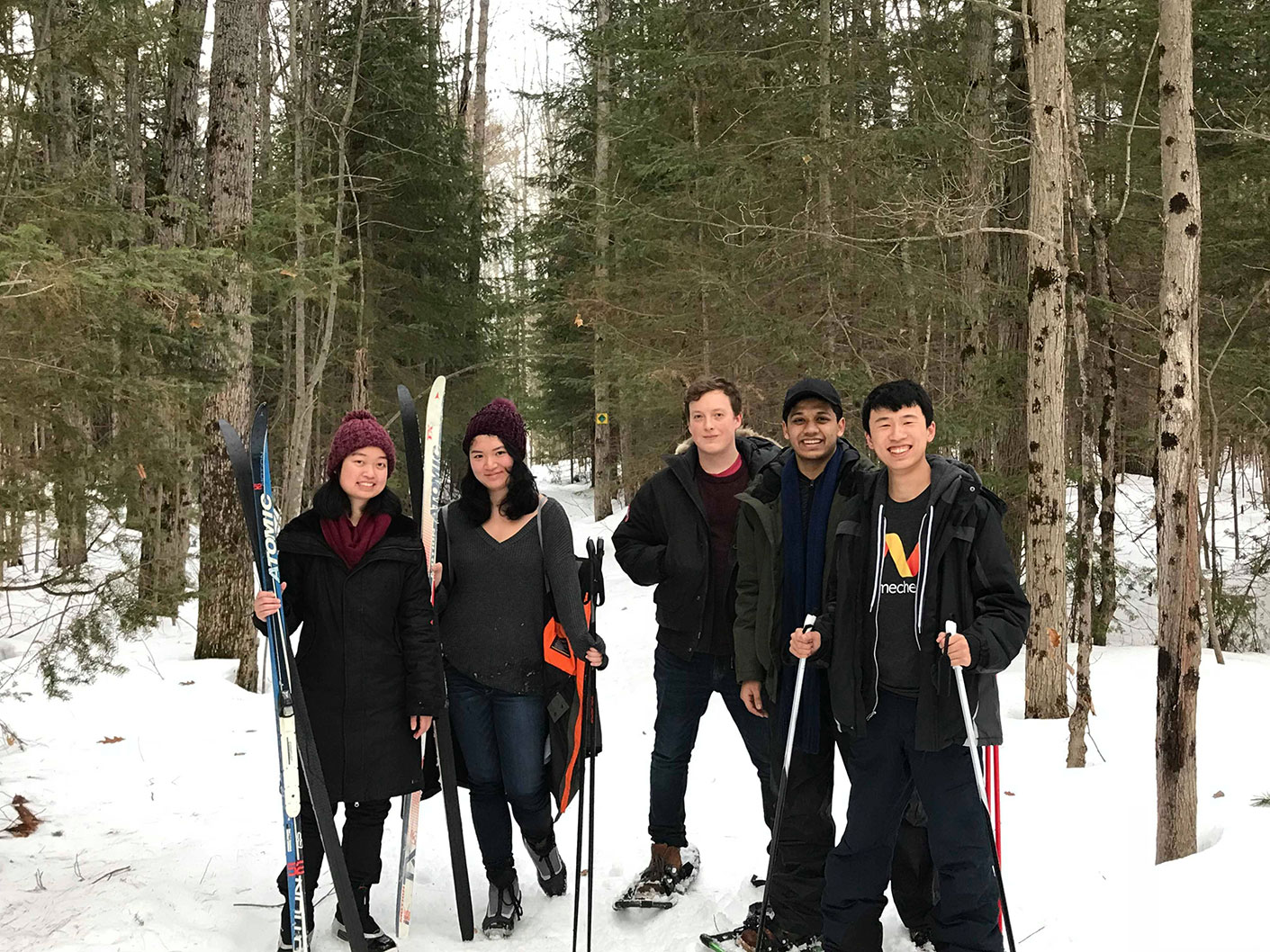 We went skiing and snowshoeing!